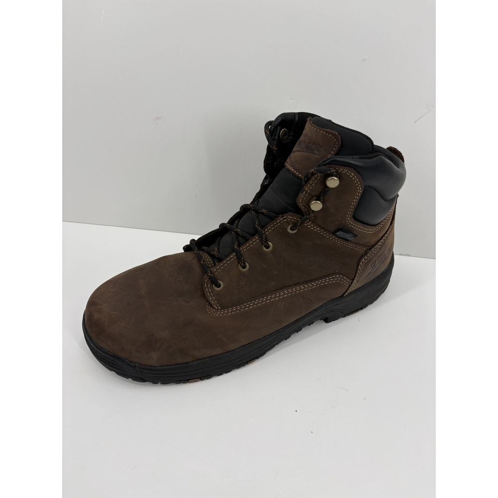 Danner Caliper 6" Boots Men's 11.5 EE WIDE Brown Leather Aluminum Toe Work Boots